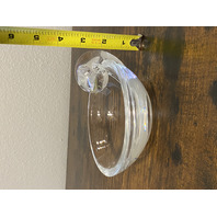 VTG STEUBEN Crystal Snail Scroll Olive Bowl By John Dreves 5"W SIGNED