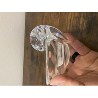 VTG STEUBEN Crystal Snail Scroll Olive Bowl By John Dreves 5"W SIGNED