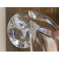 VTG STEUBEN Crystal Snail Scroll Olive Bowl By John Dreves 5"W SIGNED