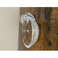 VTG STEUBEN Crystal Snail Scroll Olive Bowl By John Dreves 5"W SIGNED