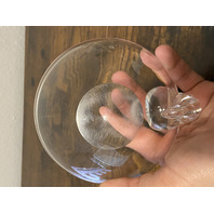 VTG STEUBEN Crystal Snail Scroll Olive Bowl By John Dreves 5"W SIGNED