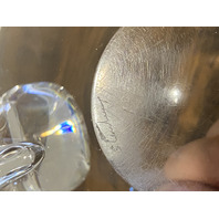 VTG STEUBEN Crystal Snail Scroll Olive Bowl By John Dreves 5"W SIGNED