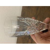 PAIR Of WATERFORD Crystal ARAGLIN Fluted Champagne Glasses 8 3/8"H, SIGNED