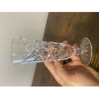 VTG WATERFORD Crystal KILBARRY Cut Footed Flower Vase SIGNED 7"H
