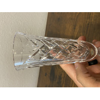 VTG WATERFORD Crystal KILBARRY Cut Footed Flower Vase SIGNED 7"H