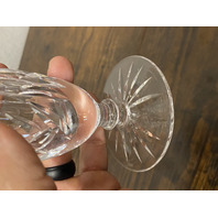 VTG WATERFORD Crystal KILBARRY Cut Footed Flower Vase SIGNED 7"H