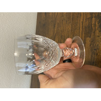 VTG WATERFORD Crystal COLLEEN Short Stem Water Goblet SIGNED 5.25"H