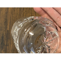 2 MICHAEL VEREKER EVENT SIGNED WATERFORD Crystal LISMORE ROLY POLY Glasses 3.5"H