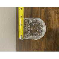 2 MICHAEL VEREKER EVENT SIGNED WATERFORD Crystal LISMORE ROLY POLY Glasses 3.5"H