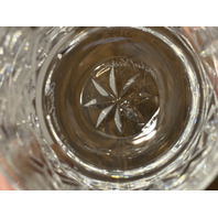 2 MICHAEL VEREKER EVENT SIGNED WATERFORD Crystal LISMORE ROLY POLY Glasses 3.5"H