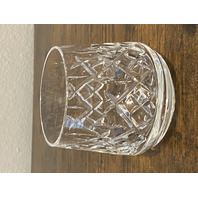 2 MICHAEL VEREKER EVENT SIGNED WATERFORD Crystal LISMORE ROLY POLY Glasses 3.5"H