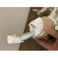 VTG LLADRO RABBITS FOOD Glossy Porcelain Figurine #4826 W/BOX 9"H SPAIN