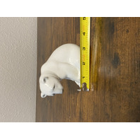 VTG LLADRO SEATED POLAR BEAR Glossy Porcelain Figurine #1209 W/BOX 3.75"L