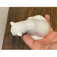 VTG LLADRO SEATED POLAR BEAR Glossy Porcelain Figurine #1209 W/BOX 3.75"L