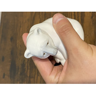 VTG LLADRO SEATED POLAR BEAR Glossy Porcelain Figurine #1209 W/BOX 3.75"L