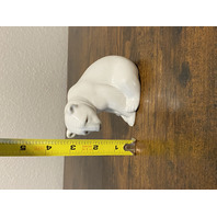 VTG LLADRO SEATED POLAR BEAR Glossy Porcelain Figurine #1209 W/BOX 3.75"L