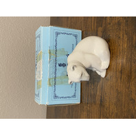 VTG LLADRO SEATED POLAR BEAR Glossy Porcelain Figurine #1209 W/BOX 3.75"L