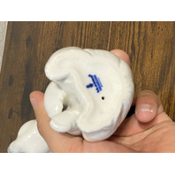 VTG LLADRO RESTING POLAR BEAR Glossy Porcelain Figurine #1208 W/BOX 4.75"H