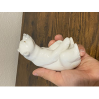 VTG LLADRO RESTING POLAR BEAR Glossy Porcelain Figurine #1208 W/BOX 4.75"H