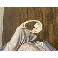 VTG LLADRO MICHIKO Glossy Geisha Porcelain Figurine W/BOX #1447 8.5"H, SPAIN