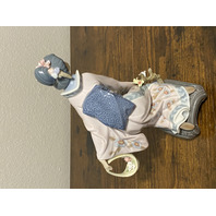 VTG LLADRO MICHIKO Glossy Geisha Porcelain Figurine W/BOX #1447 8.5"H, SPAIN