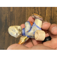 VTG Goebel Hummel ANGEL WITH LUTE Figurine Candle Holder 2.5"H Germany TMK2