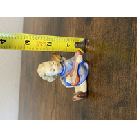 VTG Goebel Hummel ANGEL WITH LUTE Figurine Candle Holder 2.5"H Germany TMK2