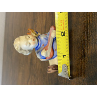 VTG Goebel Hummel ANGEL WITH LUTE Figurine Candle Holder 2.5"H Germany TMK2