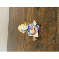 VTG Goebel Hummel ANGEL WITH LUTE Figurine Candle Holder 2.5"H Germany TMK2