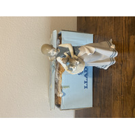 VTG LLADRO GIRL WITH BASKET OF PUPPIES Porcelain Figurine W/BOX #1311 9.75"H SPAIN