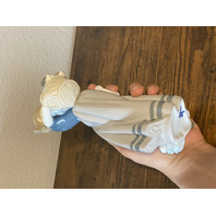 VTG LLADRO GIRL WITH BASKET OF PUPPIES Porcelain Figurine W/BOX #1311 9.75"H SPAIN