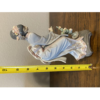 VTG LLADRO "Mayumi" Geisha Porcelain Figurine W/BOX #1449 9.5"H SPAIN