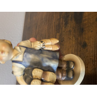 RARE VTG Goebel Hummel BOOTS Figurine #143 6.75"H MADE IN US ZONE GERMANY TMK1