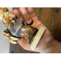 RARE VTG Goebel Hummel BOOTS Figurine #143 6.75"H MADE IN US ZONE GERMANY TMK1