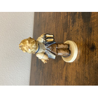 RARE VTG Goebel Hummel BOOTS Figurine #143 6.75"H MADE IN US ZONE GERMANY TMK1