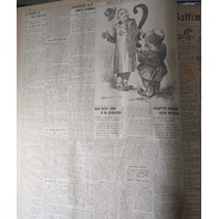 Baltimore American Newspaper Sept-Dec 1909 Large Format Reference Book