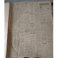 Baltimore American Newspaper Sept-Dec 1909 Large Format Reference Book