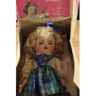 1951 VINTAGE IDEAL TONI DOLL P-90 FACE BEAUTIFUL HIGH COLOR 14" in ORIG. BOX