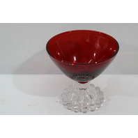Lot of 2 - Anchor Hocking Berwick-Boopie Ruby Champagne/Tall Sherbert Glass