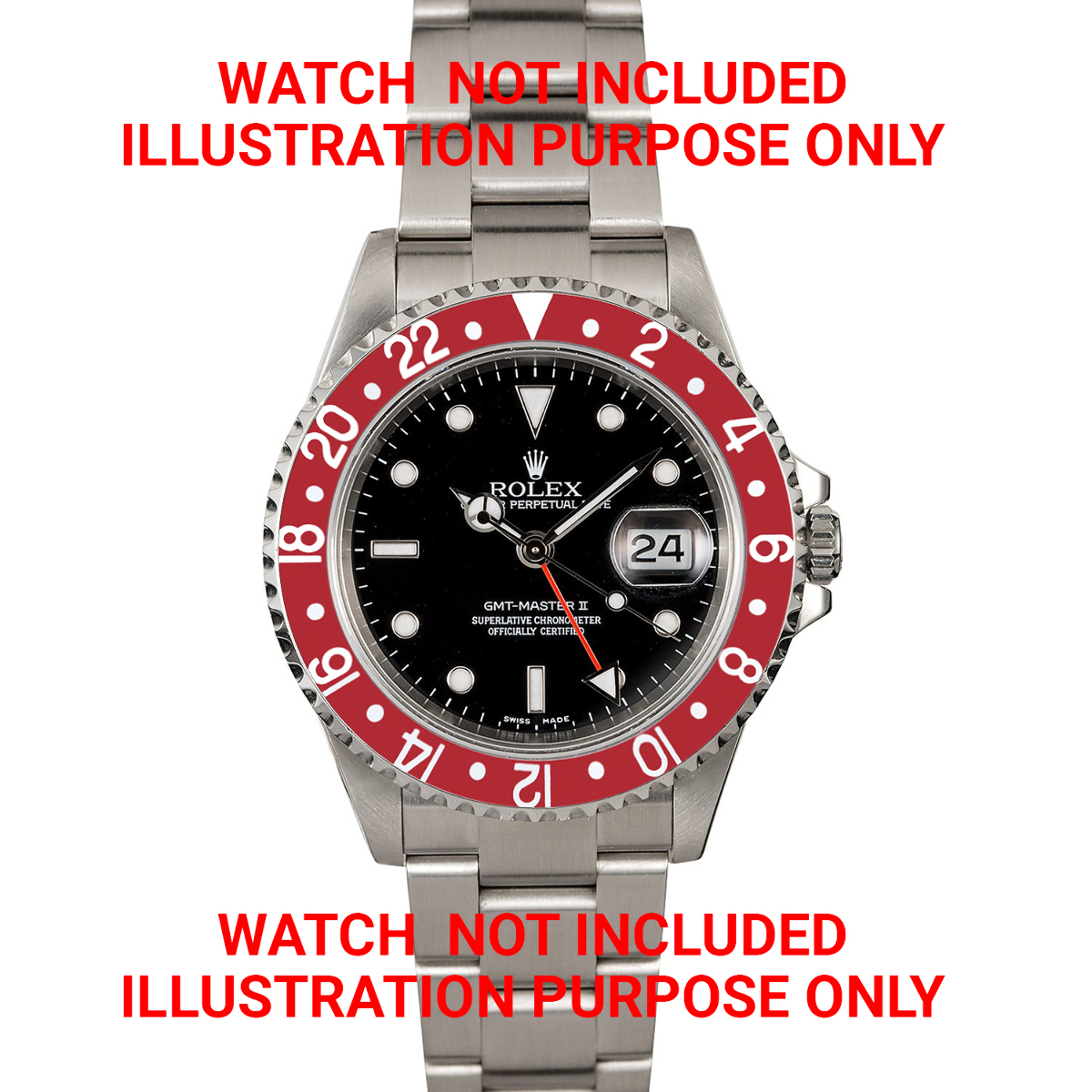 BEZEL \u0026 INSERT FOR VINTAGE ROLEX GMT MASTER II 1670 1675 16750 16753 16758  RED | Ewatchparts