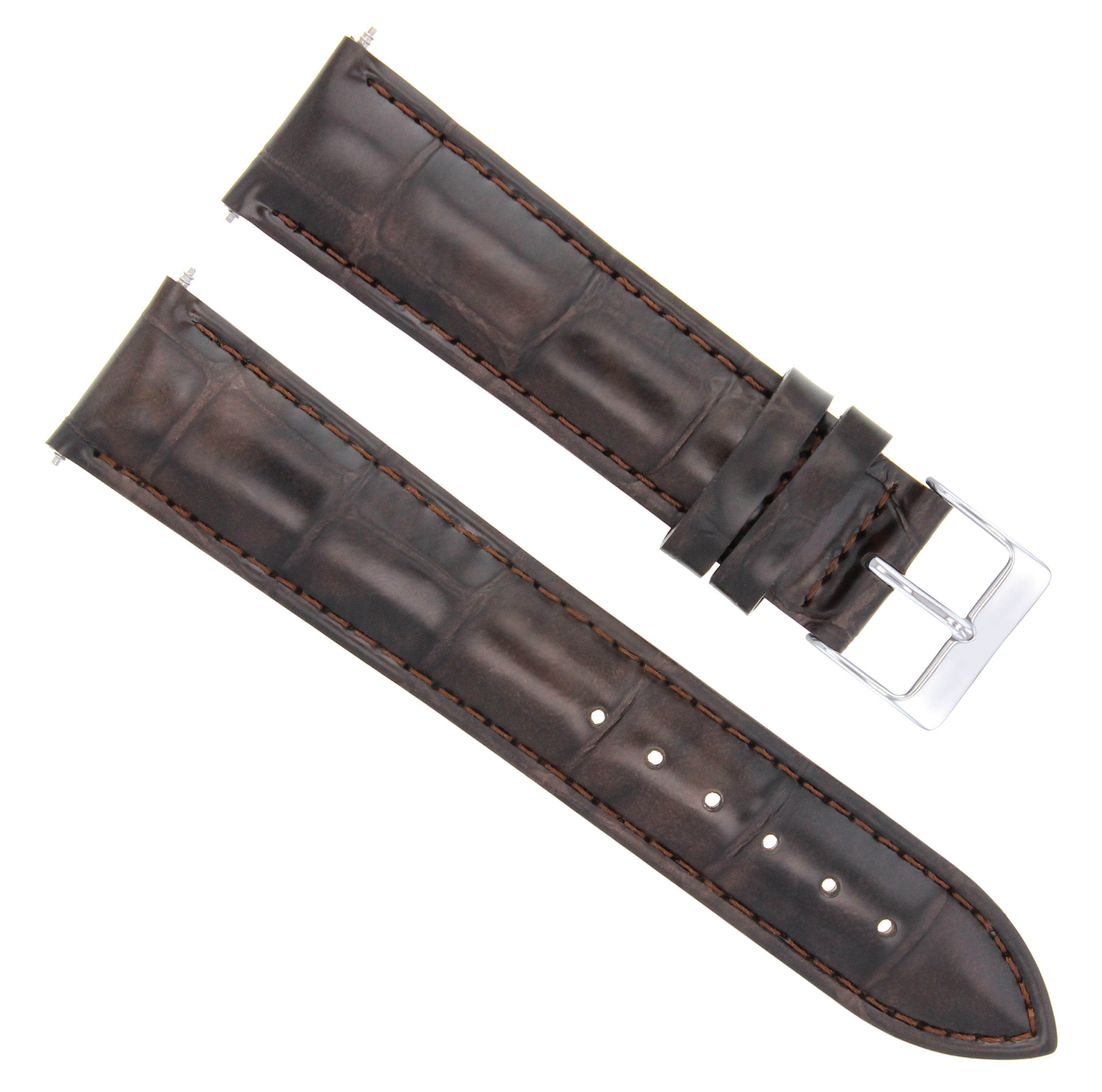 18MM ITALIAN LEATHER WATCH STRAP FOR 