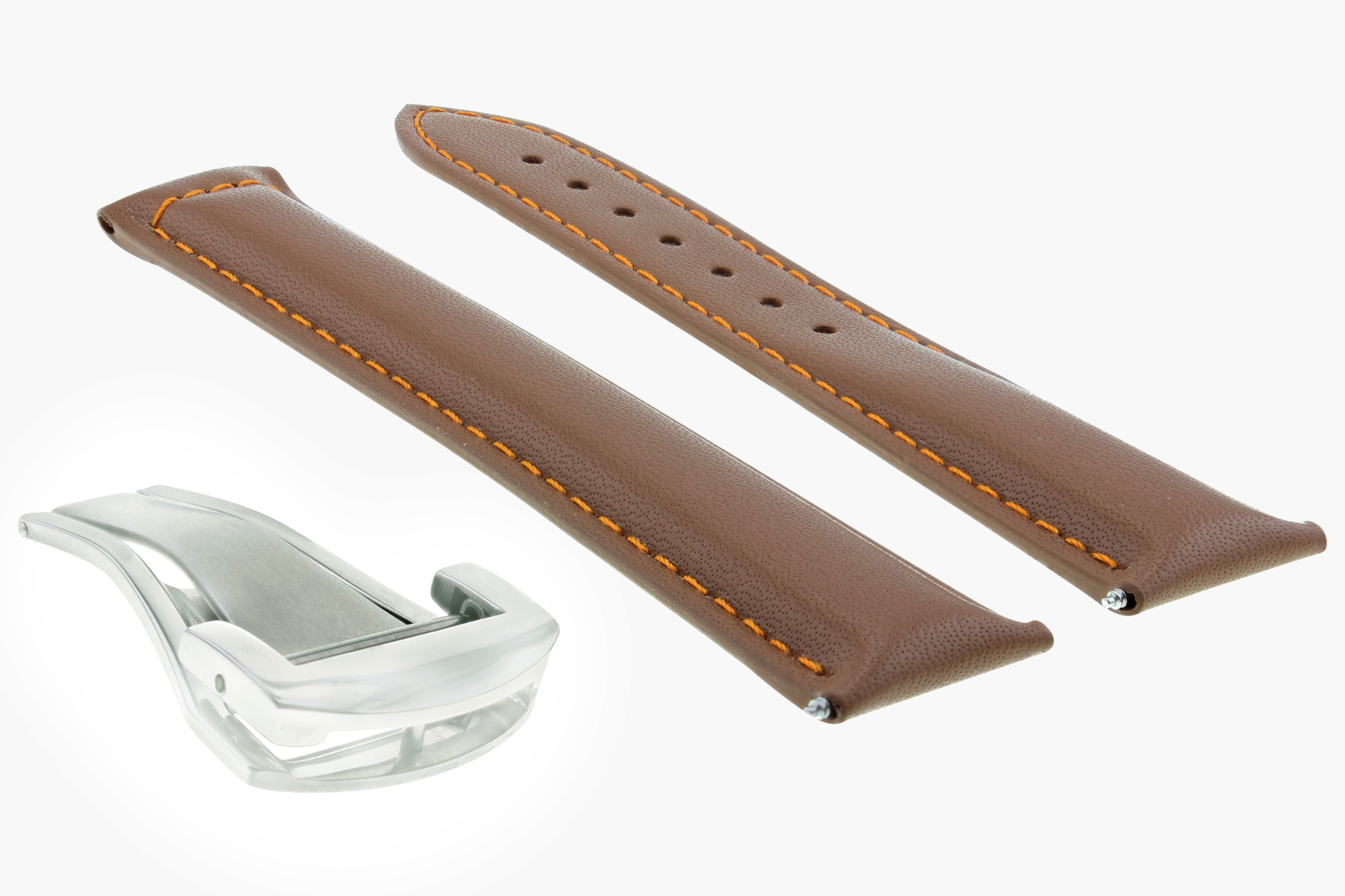 LEATHER BAND STRAP DEPLOYMENT FOR 20MM 