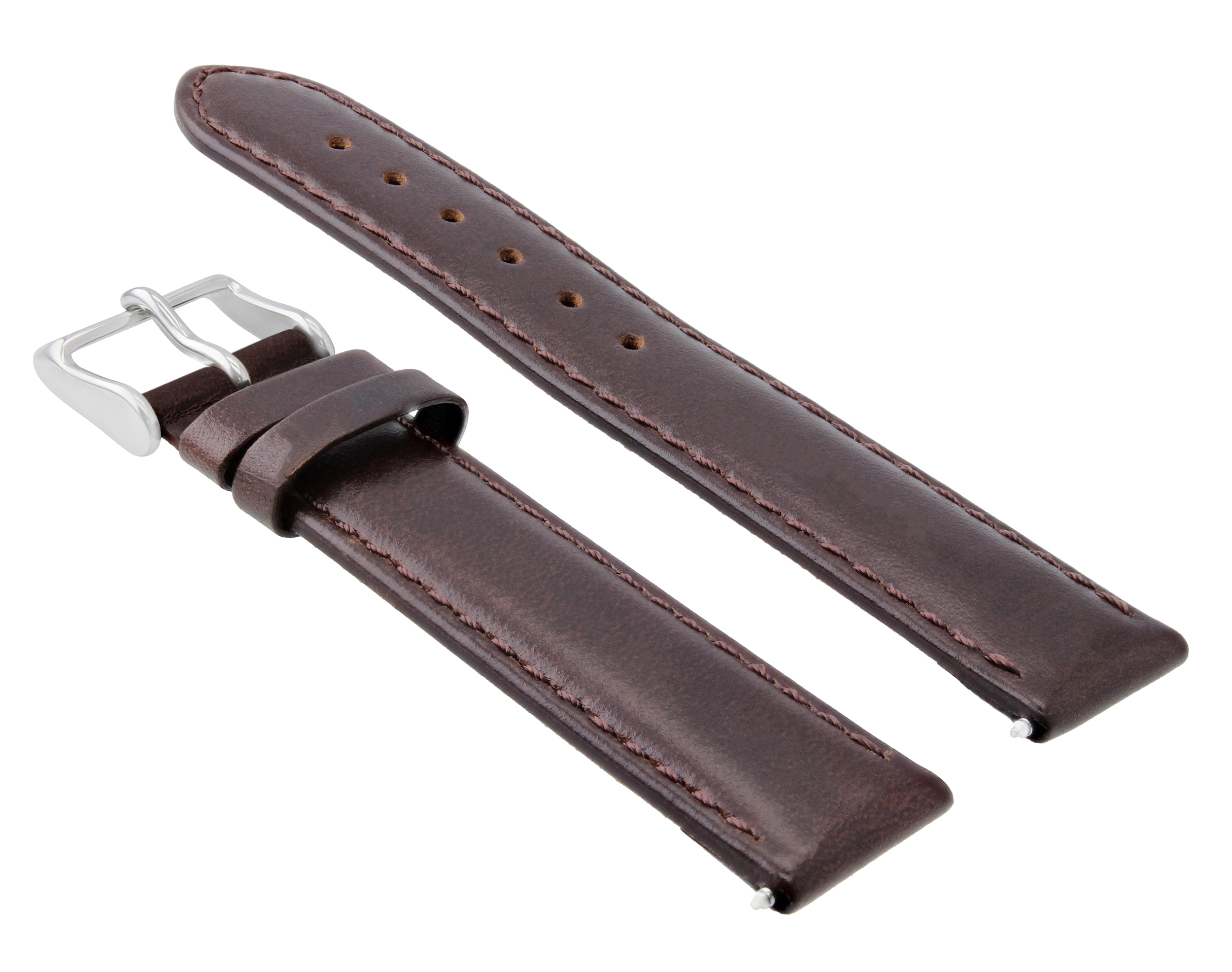 20MM SMOOTH LEATHER WATCH STRAP BAND 