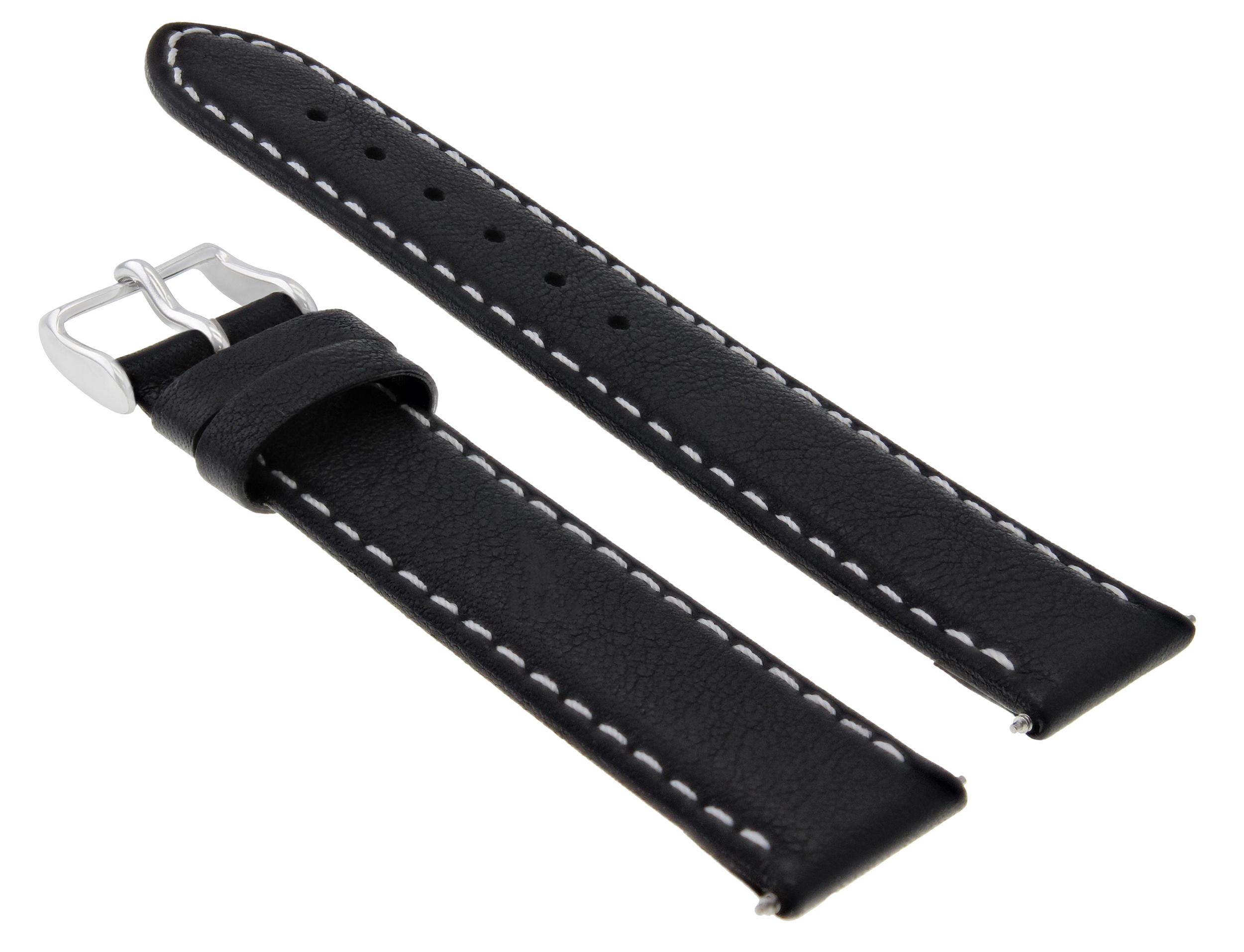 20/20MM LEATHER WATCH STRAP SMOOTH BAND 