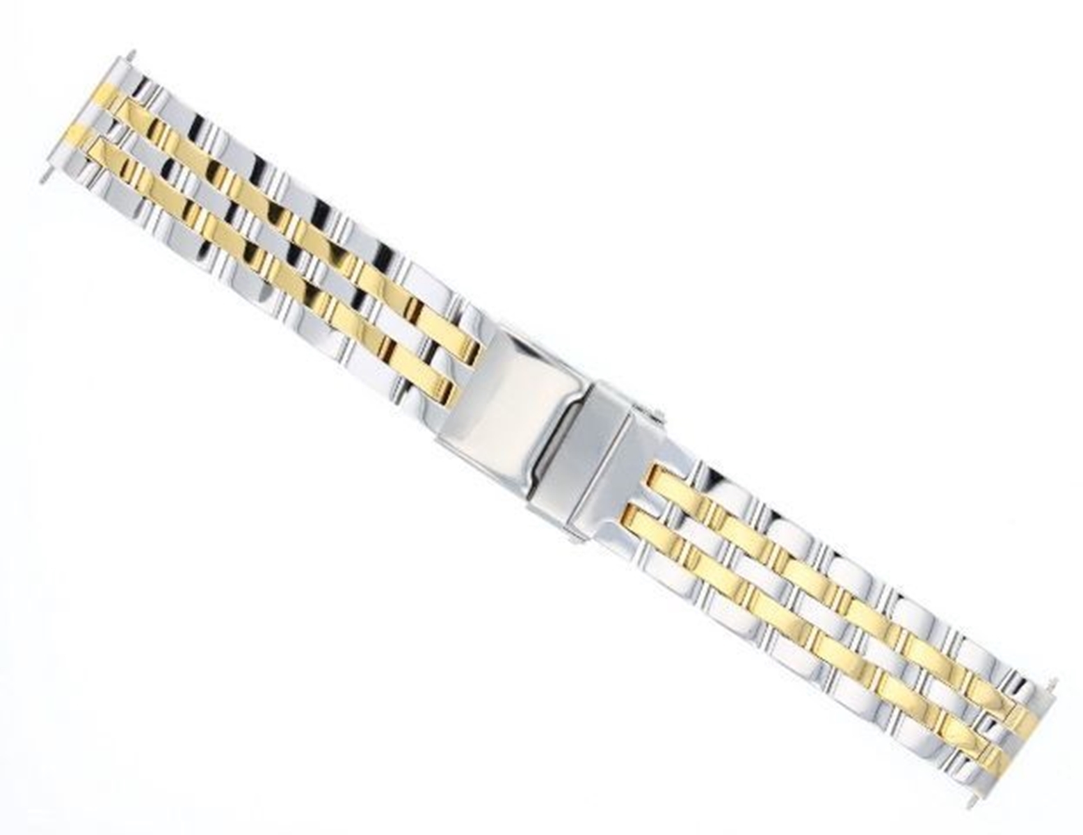 20MM WATCH BAND BRACELET FOR BREITLING NAVITIMER COLT WATCH 5 LINK GOLD
