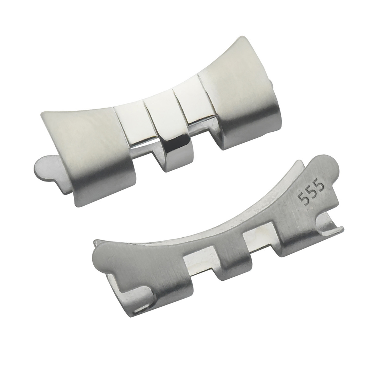 2 555 END LINK PIECE FOR VINTAGE JUBILEE WATCH BAND 34MM ROLEX WATCH