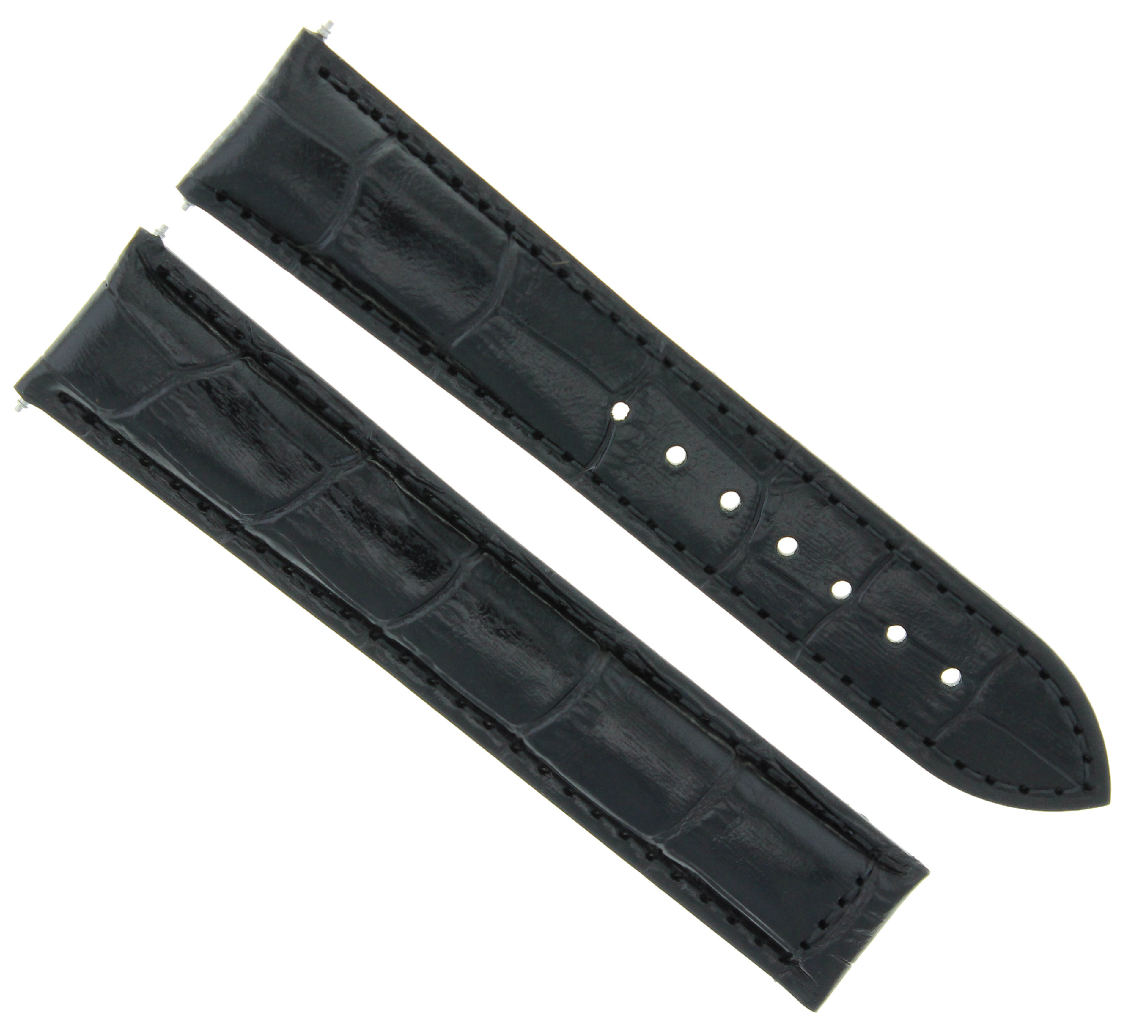 22MM GENUINE LEATHER WATCH STRAP BAND DEPLOYMENT CLASP FOR ZENITH WATCH