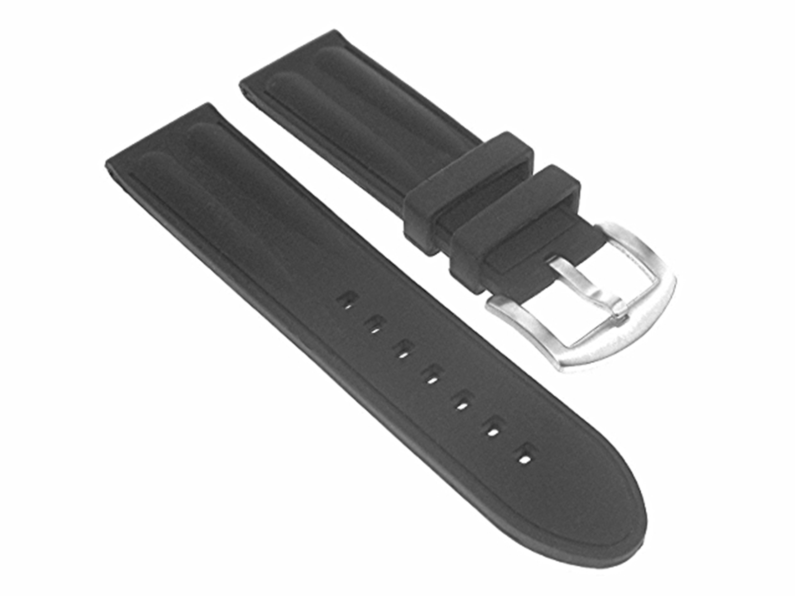 24MM RUBBER DIVER WATCH BAND STRAP FOR BREITLING BLACK 8R eBay