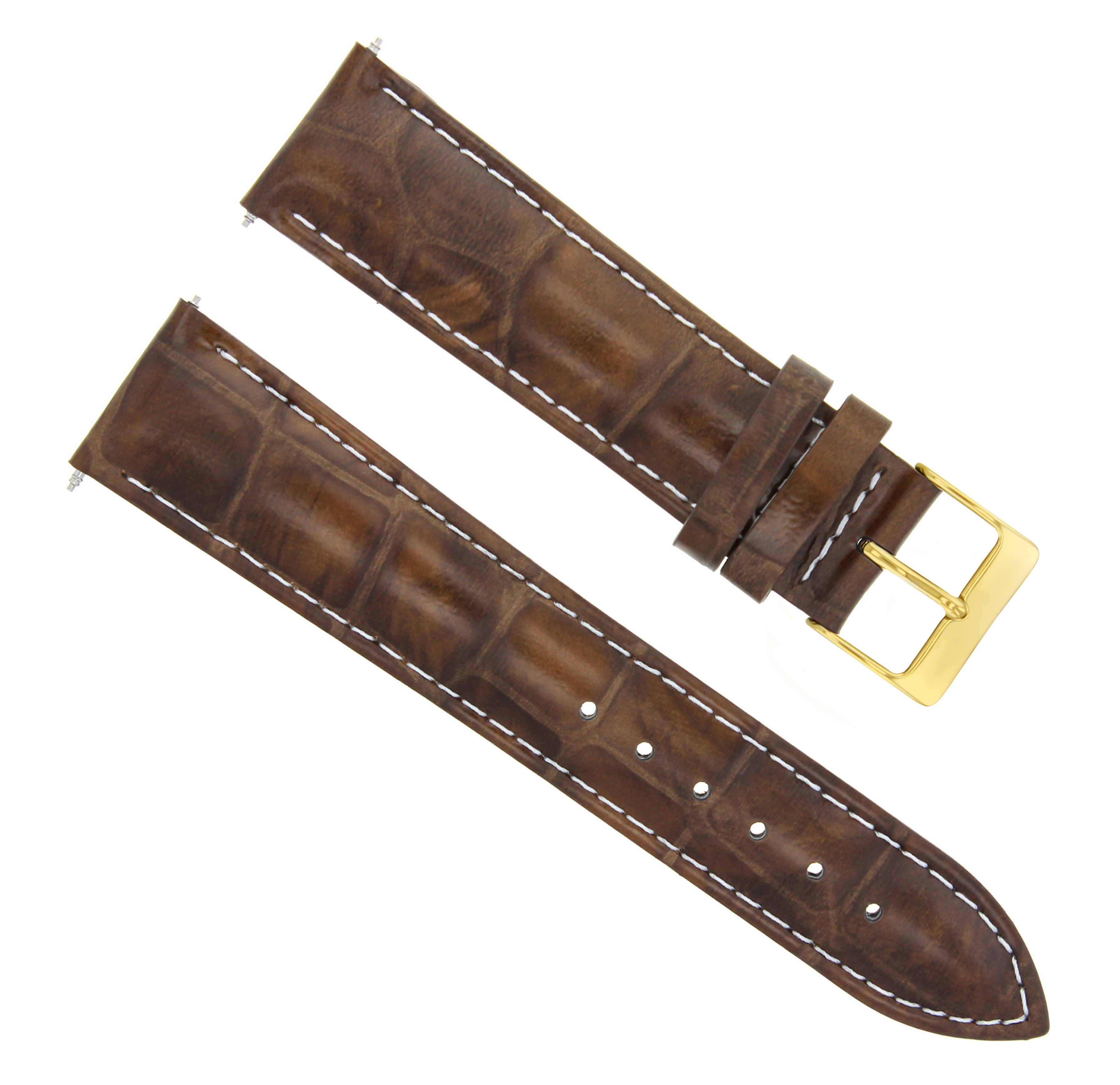 19mm leather watch strap