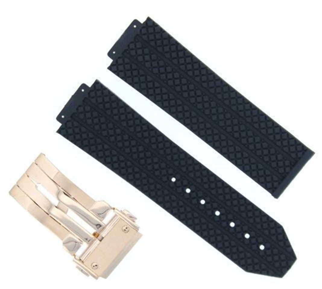 REPLACEMENT 24MM RUBBER BAND STRAP CLASP FIT HUBLOT BIG BANG 4445MM